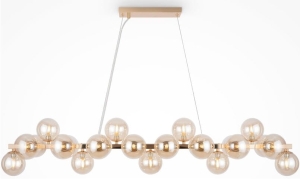 Lampa Wisząca Żyrandol Maytoni MOD547PL-25G Dallas 25xG9 123cm x 133cm złote kule
