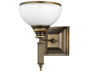 Mosiężny patynowany klasyczny masywny kinkiet ścienny Jupiter 625 Zeus ZU K E27