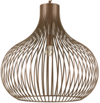 Włoska lampa wisząca z brązowym metalowym kloszem w kształcie cebulki Ideal Lux 205311 Onion E27 59cm x 272cm