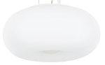 Biała lampa wisząca szklany klosz pączek Ideal Lux 95226 Ulisse 3xE27 42cm x 235cm