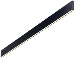 Czarny płaski długi kinkiet lampa ścienna Ideal Lux 242019 Linus 32W 3450LM 3000K ściemniacz 120cm
