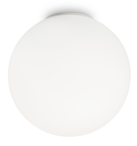 Biała lampa sufitowa szklana kula Ideal Lux 059839 Mapa E27 40cm x 39cm