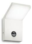 Biała zewnętrzna lampa ścienna kinkiet na elewację Ideal Lux 209852 Style 9,5W 1150LM 4000K IP54 czujnik ruchu zmierzchu