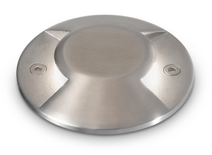 Stalowa zewnętrzna okrągła kryta lampa najazdowa wpuszczana w ziemię gruntowa Ideal Lux 247151 Rocket-2 LED 3,5W 230LM 3000K IP65 11cm