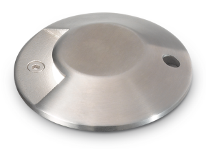 Stalowa zewnętrzna okrągła kryta lampa najazdowa wpuszczana w ziemię gruntowa Ideal Lux 247144 Rocket-1 LED 3,5W 230LM 3000K IP65 11cm