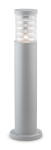 Szara aluminiowa zewnętrzna lampa stojąca słupek ogrodowy Ideal Lux 26954 Tronco E27 IP44 60cm