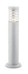 Biała aluminiowa zewnętrzna lampa stojąca słupek ogrodowy Ideal Lux 109145 Tronco E27 IP44 60cm