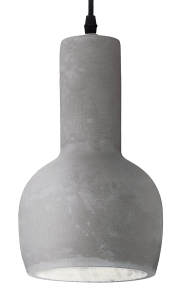Lampa wisząca z szarym betonowym kloszem Ideal Lux 110431 Oil-3 E27 14cm x 240cm