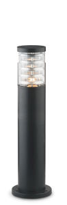 Czarna aluminiowa zewnętrzna lampa stojąca słupek ogrodowy Ideal Lux 248295 Tronco E27 IP44 40cm