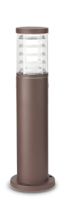 Kawowa aluminiowa zewnętrzna lampa stojąca słupek ogrodowy Ideal Lux 248271 Tronco E27 IP44 40cm