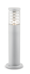 Biała aluminiowa zewnętrzna lampa stojąca słupek ogrodowy Ideal Lux 248264 Tronco E27 IP44 40cm