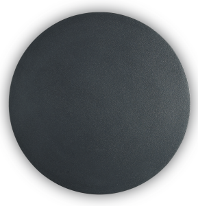 Czarna płaska lampa ścienna kinkiet okrągły Ideal Lux 195759 Cover LED 11W 1000LM 3000K 20cm