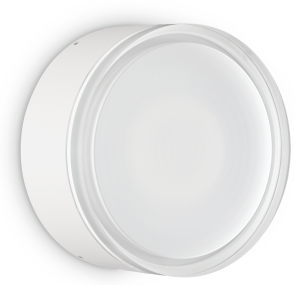 Zewnętrzna biała okrągła lampa ścienna sufitowa elewacyjna Ideal Lux 168050 Urano GX53 IP44 16cm