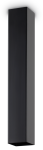 Czarna prostokątna lampa sufitowa punktowa spot Ideal Lux 233826 Sky GU10 6cm x 40cm