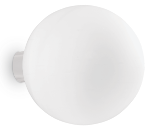 Lampa ścienna kinkiet biała szklana kula Ideal Lux 059822 Mapa E27 30cm