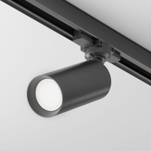Czarny reflektor na szynę 3-fazową Maytoni TR028-3-GU10-B Focus GU10