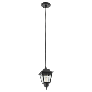 Czarna zewnętrzna lampa wisząca latarenka Nowodvorski 10500 Ana E27 IP44 13cm x 100cm