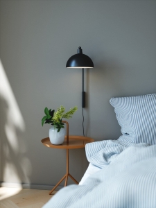 Czarna lampa ścienna kinkiet z kopułowym kloszem Nordlux 2213721003 Ellen E14