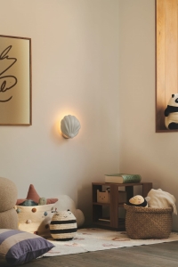 Biała lampa ścienna kinkiet muszelka Nordlux 2312901001 Konchi E14