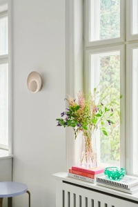 Beżowy okrągły kinkiet lampa ścienna Nordlux 2312351009 Marsi LED 7W 3000K