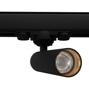 Czarno mosiężny reflektor na szynę 3-fazową Thoro MYL.00075 Vilain LED 8W 560LM 3000K 36stopni