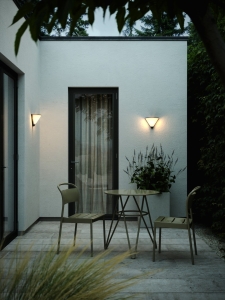 Czarna zewnętrzna lampa ścienna kinkiet elewacyjny Nordlux 2318198003 Noorstad E27 IP44