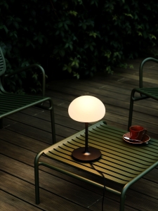 Czarna zewnętrzna lampa stojąca grzybek Nordlux 2320715003 Sponge LED 4,8W IP44 35cm