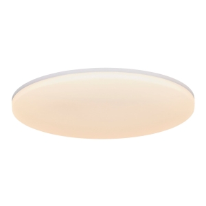 Biała okrągła uszczelniona lampa sufitowa Nordlux 2310126001 Vic LED 23,5W 3000K 29cm IP21