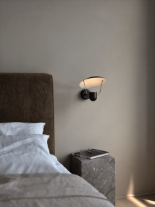 Nowoczesna czarna lampa ścienna skandynawska Nordlux 2220231003 Fabiola GU10