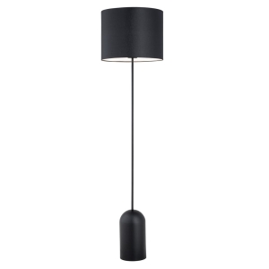 Czarno biała lampa podłogowa stojąca z abażurem Emibig 1322/LP1 Aspen E27 142cm