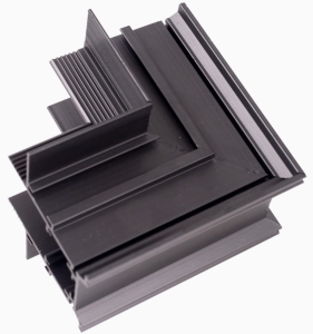 Czarny łącznik mechaniczny kątowy sufit - ściana do szyn magnetycznych podtynkowych Max Light MT0010