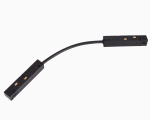 Czarny giętki łącznik zasilający do szyn magnetycznych Max Light MA0003
