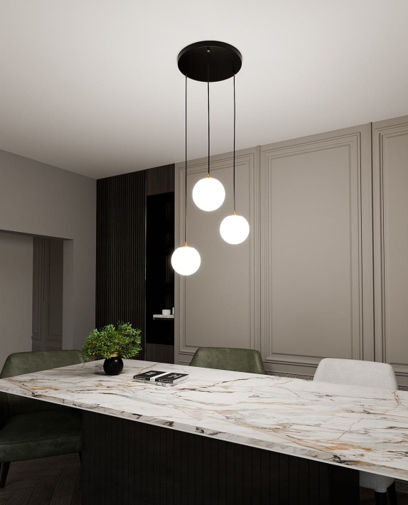 Lampa EMIBIG Royal 1243/3 biały - 1b4bb8ea9acace2903f94dbee559ad19