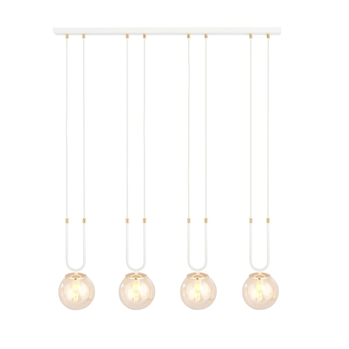 Lampa EMIBIG Glam 1117/4 biały - af5067a39278dee0640c52917320576f