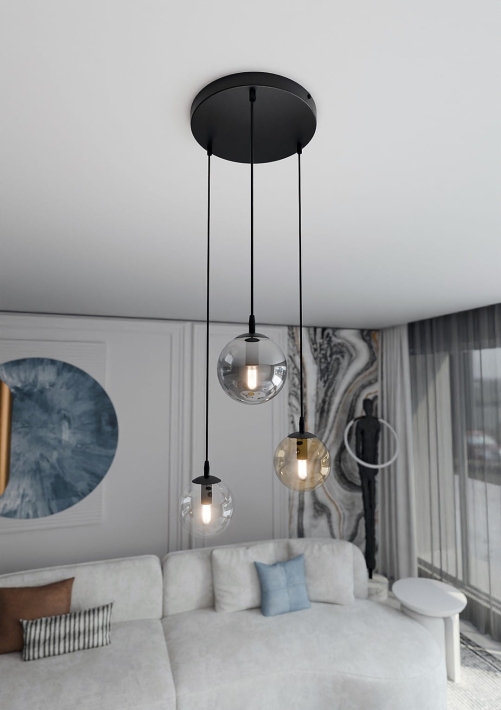 Lampa EMIBIG Cosmo 714/3PREM czarny - cabe72b093447e4f08514218e98bc942