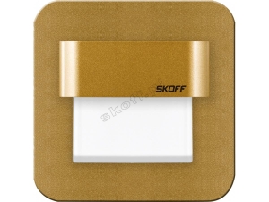 Lampa wpuszczana ścienna schodowa Skoff MA-SAL-M-N-1-ML-ML-01 Salsa Led Light 230V AC 1,8W IP20 4000K mosiądz mat