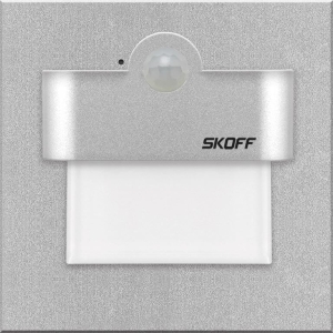 Lampa wpuszczana ścienna schodowa Skoff MJ-TAN-G-H-1-ML-ML-01 Tango LED PIR 120 Motion Sensor Light 10V DC 1,0W IP20 3000K aluminium Czujnik PIR 120º