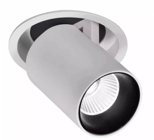 Lampa podtynkowa reflektor regulowany szary okrągły Mantra 6402 Garda LED 12W 3000K