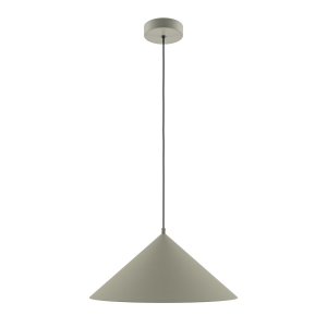 Lampa wisząca z szarym kloszem stożkiem Maytoni MOD167PL-01BG Basic E27 35cm