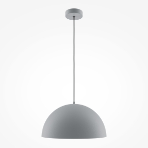 Lampa wisząca z szarym kopułowym kloszem nad stolik Maytoni MOD168PL-01GR Basic E27 35cm
