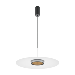 Nowoczesna lampa wisząca ledowa z okrągłym białym kloszem Maytoni MOD041PL-L15W3K1 Ei LED 12W 3000K 50cm