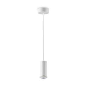 Biała metalowa lampa wisząca z wymiennym kloszem Ideal Lux 288406 Mix up msp1 E27