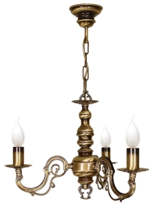 Potrójny klasyczny żyrandol patynowany Lemir O1313/W3 Antares 3xE14