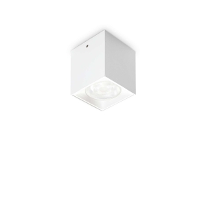 Biała punktowa lampa sufitowa kwadratowa Ideal Lux 319797 Dot pl square 3000K LED 4W 4.2cm