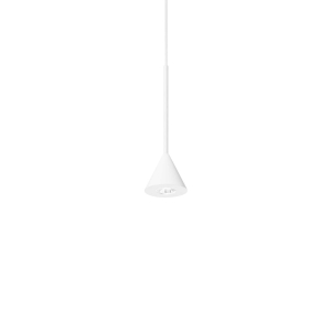 Biała punktowa lampa wisząca stożek Ideal Lux 310596 Archimede sp cono LED 4W 3000k 9cm