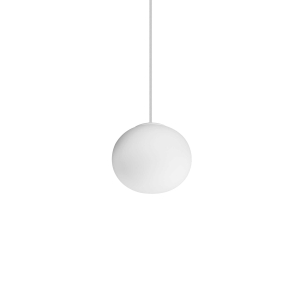 Biała wisząca lampa szklana kula Ideal Lux 297781 Cotton sp1 d13 G9 13cm