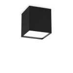 Czarna lampa sufitowa kostka Ideal Lux 303314 Kubiko pl LED 10W 3000k