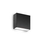 Czarna prostokątna lampa ścienna zewnętrzna kinkiet Ideal Lux 326955 Tetris-1 ap1 G9
