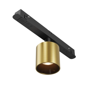 Złoty reflektor tubka na szynę magnetyczną Exility Maytoni TR132-2-7W3K-BS Alfa S LED 7W 3000K 50stopni