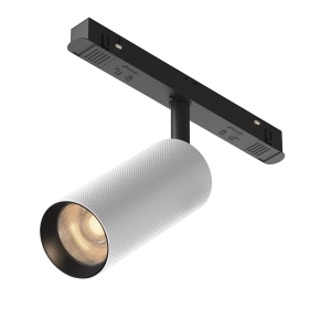 Biały strukturalny reflektor na czarną szynę magnetyczną Exility Maytoni TR097-2-12W3K-M-BW Artisan LED 12W 3000K 36stopni